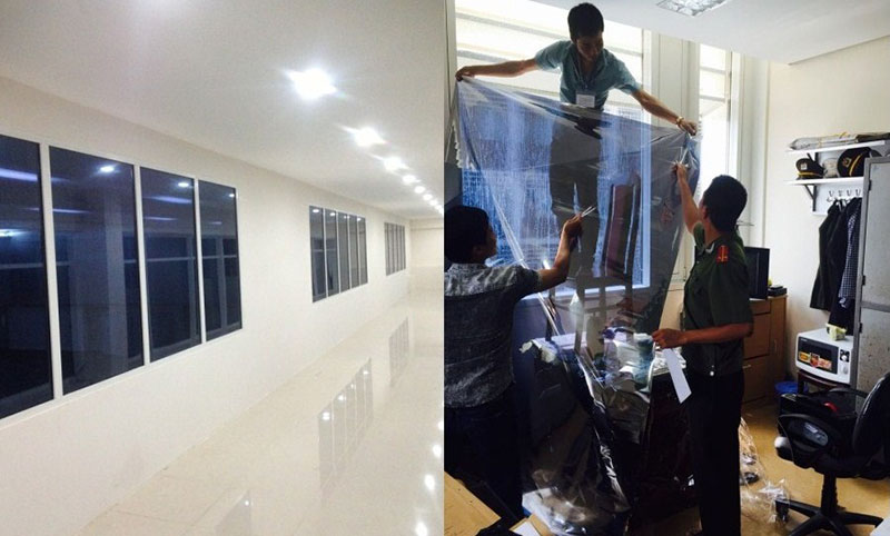 Dịch vụ dán Phim cách nhiệt, giấy dán kính chống nắng tại Bắc Ninh lh 0964767983