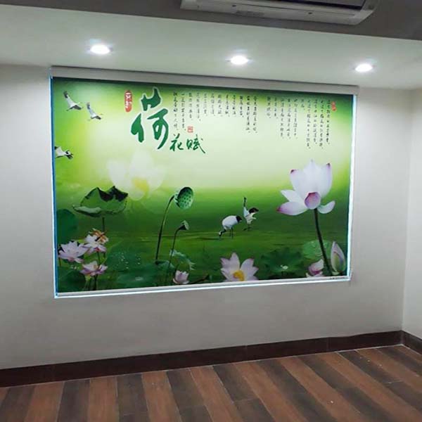 Thi công rèm cuốn in tranh tại Bắc Ninh, lh 0964767983